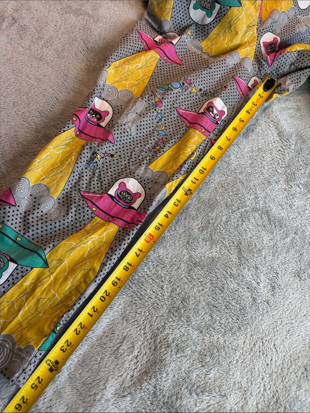 NWOT Blue Platypus Clothing Cats In Space Jumpsuit In Asteroid Field SizeXS - Picture 14 of 14
